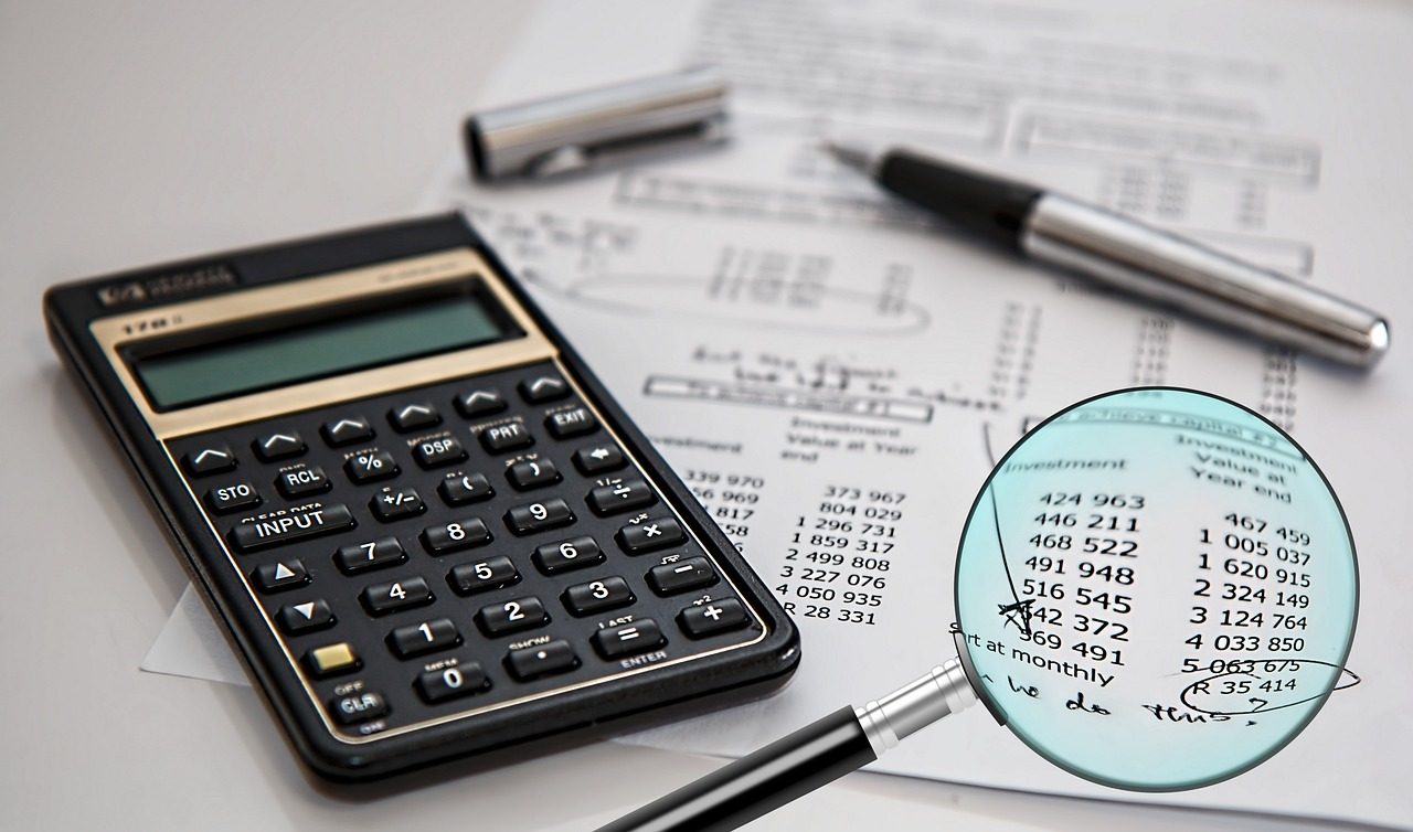 Treasurer reviewing association income and expense statements